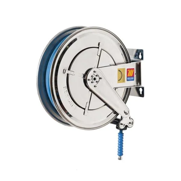 MECLUBE 070-2409-400 – Fixed hose reel aisi 304 stainless steel fx-550 for antifreeze-windshield washer-adblue 1/2″ (without hose)