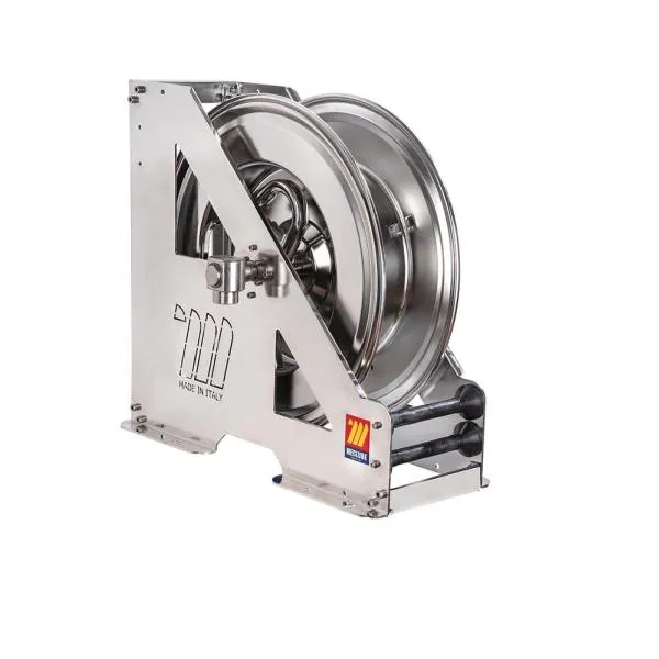 MECLUBE 073-2509-500 – Automatic hose reel in aisi 304 stainless steel heavy-duty hdx-555 series for antifreeze-washer-adblue 3/4″ (without hose)