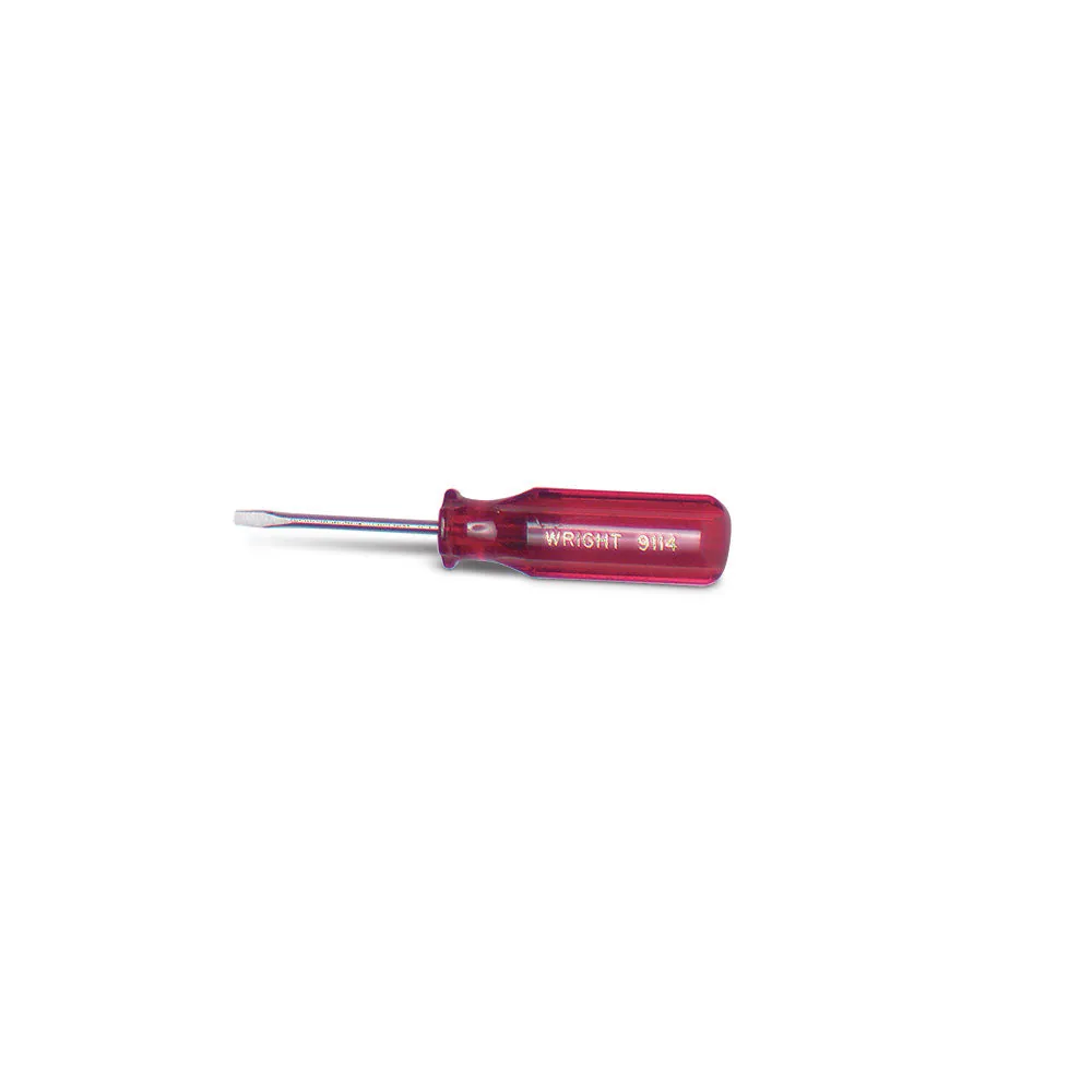 Wright Tool 9114 3/16″ Tip Size X 3″ Long Cabinet Tip Screwdriver