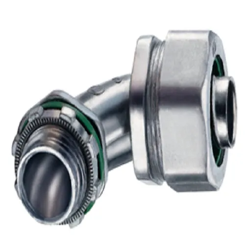 Connector, Liquid Tight, Die Cast Zinc, Insulated Throat, Size 3/4 Inch
