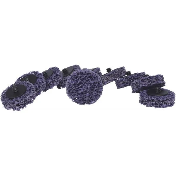 KS TOOLS 515.5086 – Grinding pads, ø50mm, Strip Rad violet (10 pcs)