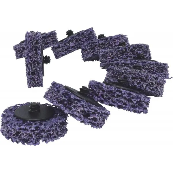KS TOOLS 515.5086 – Grinding pads, ø50mm, Strip Rad violet (10 pcs)