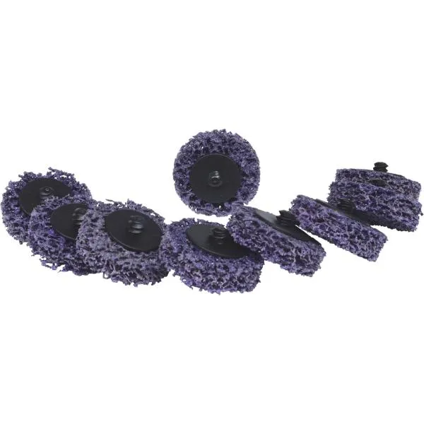 KS TOOLS 515.5086 – Grinding pads, ø50mm, Strip Rad violet (10 pcs)
