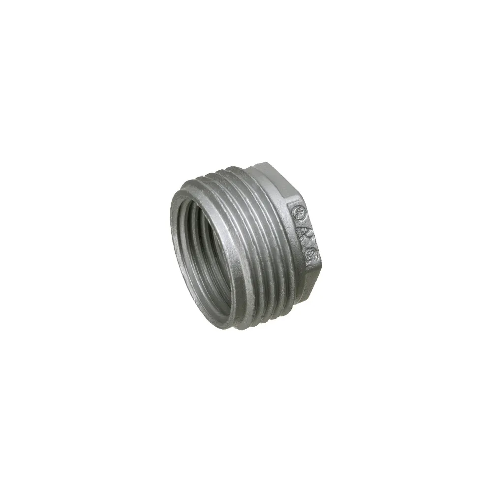 2″ x 1″ Hex head reducing bushing, zinc die-cast, maintains ground path and able to pass ul high current testing.