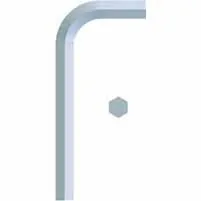 Eklind 16508 Hex L Key – Bright 4MM Short L Key