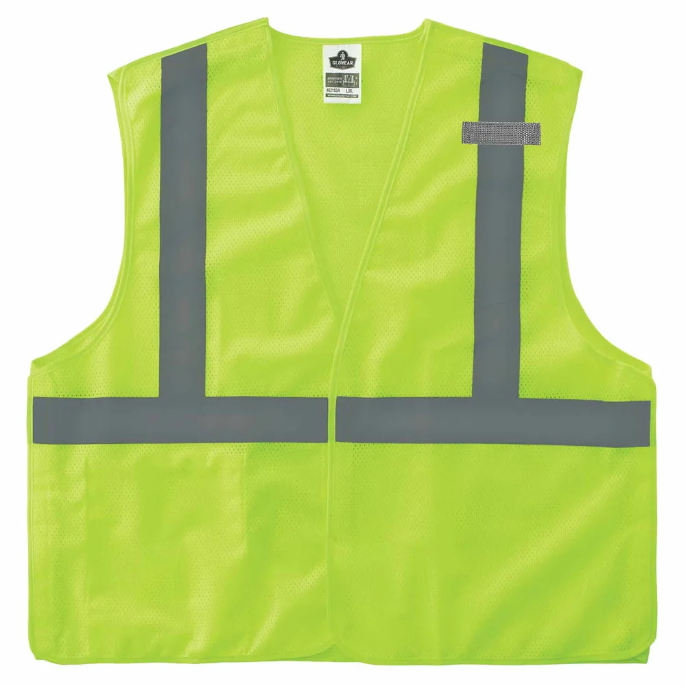 Ergodyne 24542 8215BA-S S Lime Class 2 Economy Breakaway Mesh Vest – Single Size