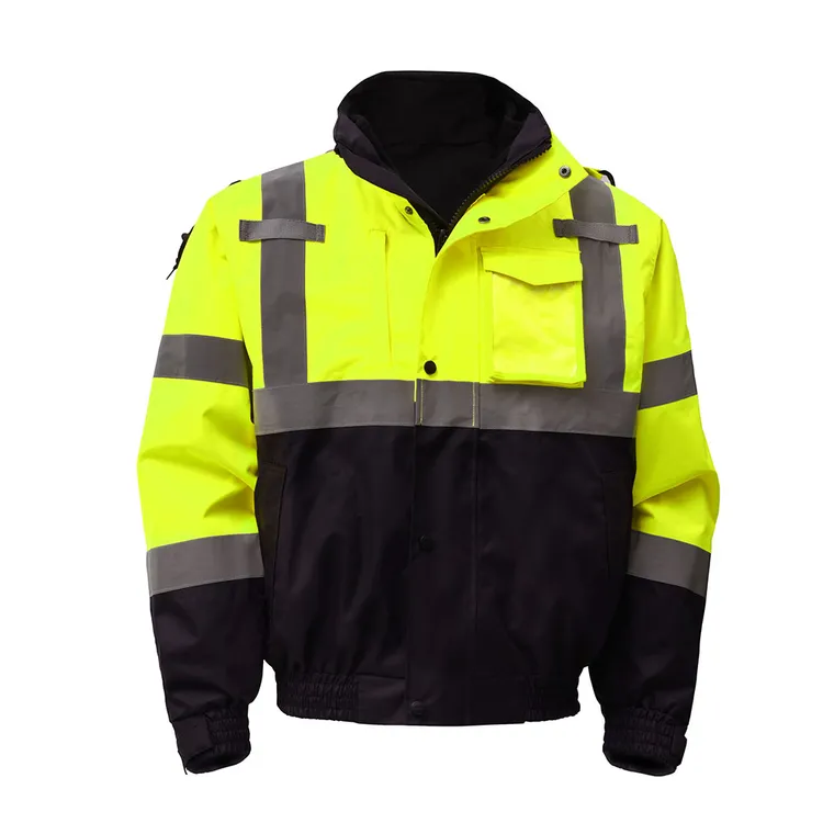 GSS Safety Class 3 3-IN-1 Waterproof Bomber with New Removable Fleece