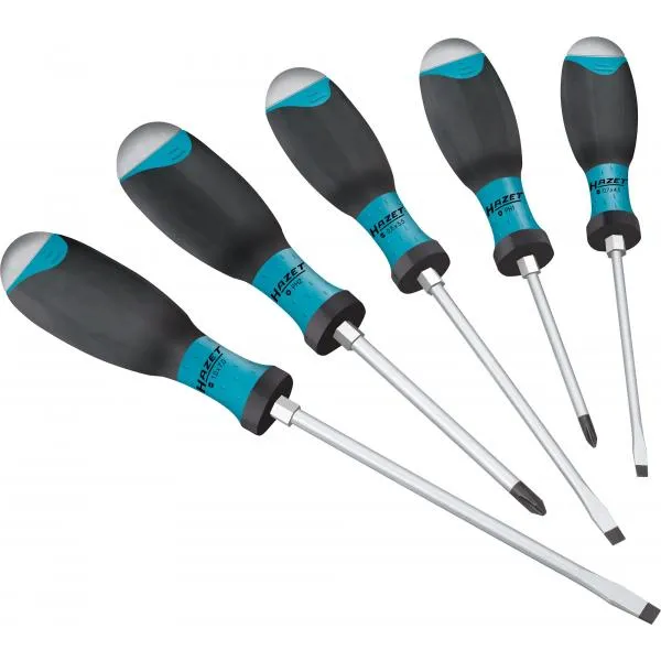 HAZET 810U-1/5 – Screwdriver set with impact cap (5 pcs.)