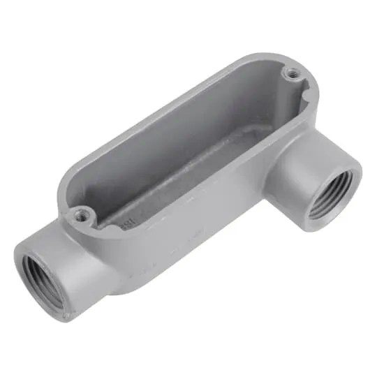 ALL-4 Red Dot Type LL Conduit Body, 1-1/4 in Hub, 32 cu-in Capacity, Die Cast Aluminum