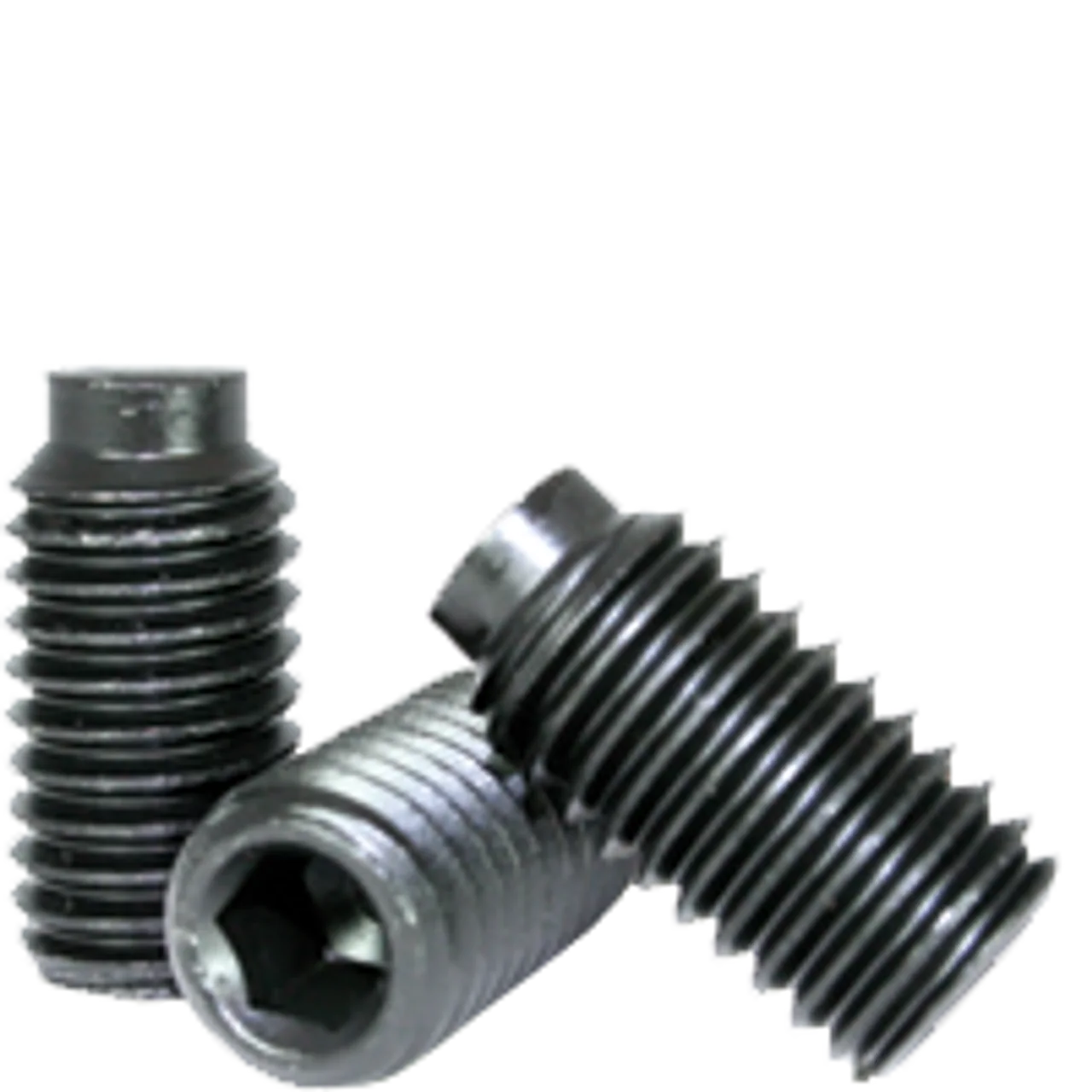 5/16″-24 x 3/8″ Socket Set Screws 1/2 Dog Point Fine Alloy Thermal Black Oxide (5,000/Bulk Pkg.)