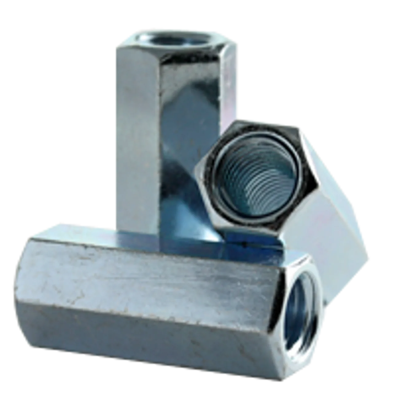 5/16″-24 x W7/16″ x L7/8″ Economy Hex Coupling Nut, A563, Grade A, Zinc Cr+3 (2000/Bulk Pkg.)