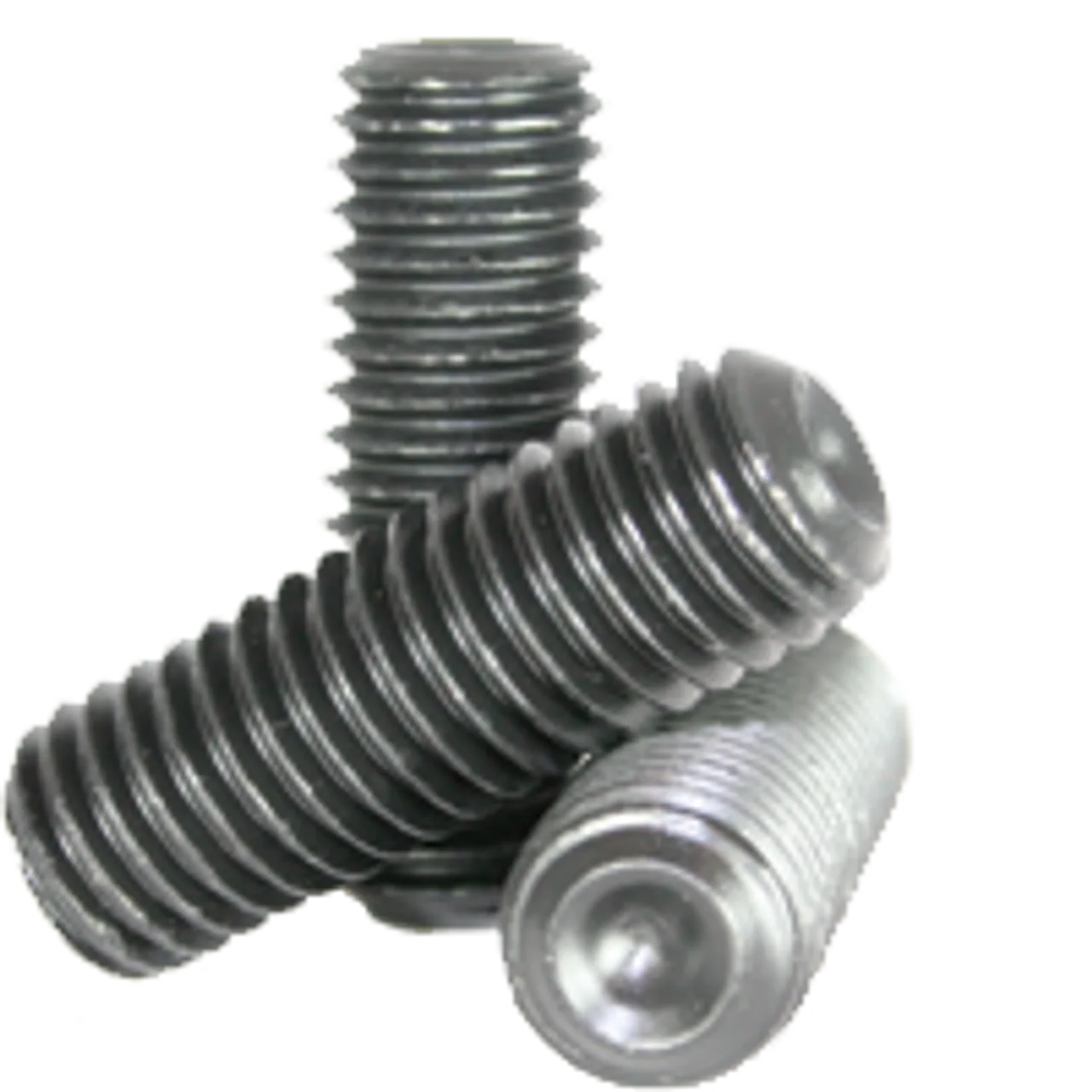 M20-2.50 x 25 mm Socket Set Screws Cup Point 45H Coarse ISO 4029 / DIN 916 Thermal Black Oxide (500/Bulk Pkg.)