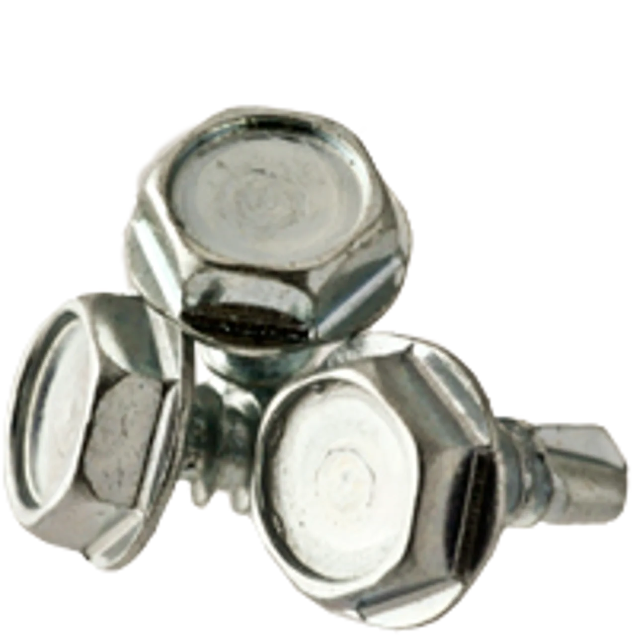 #8-18 x 3/4″ F/T Indented Hex Washer Head Unslotted #2 Point Self Drilling Screws Zinc Cr+3 (6,700/Bulk Pkg.)