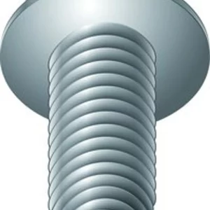 #10-32 x 5/8″ Indented Hex Washer Head Slotted Thread Rolling Screws Zinc Cr+3/Wax (5,000/Bulk Pkg.)