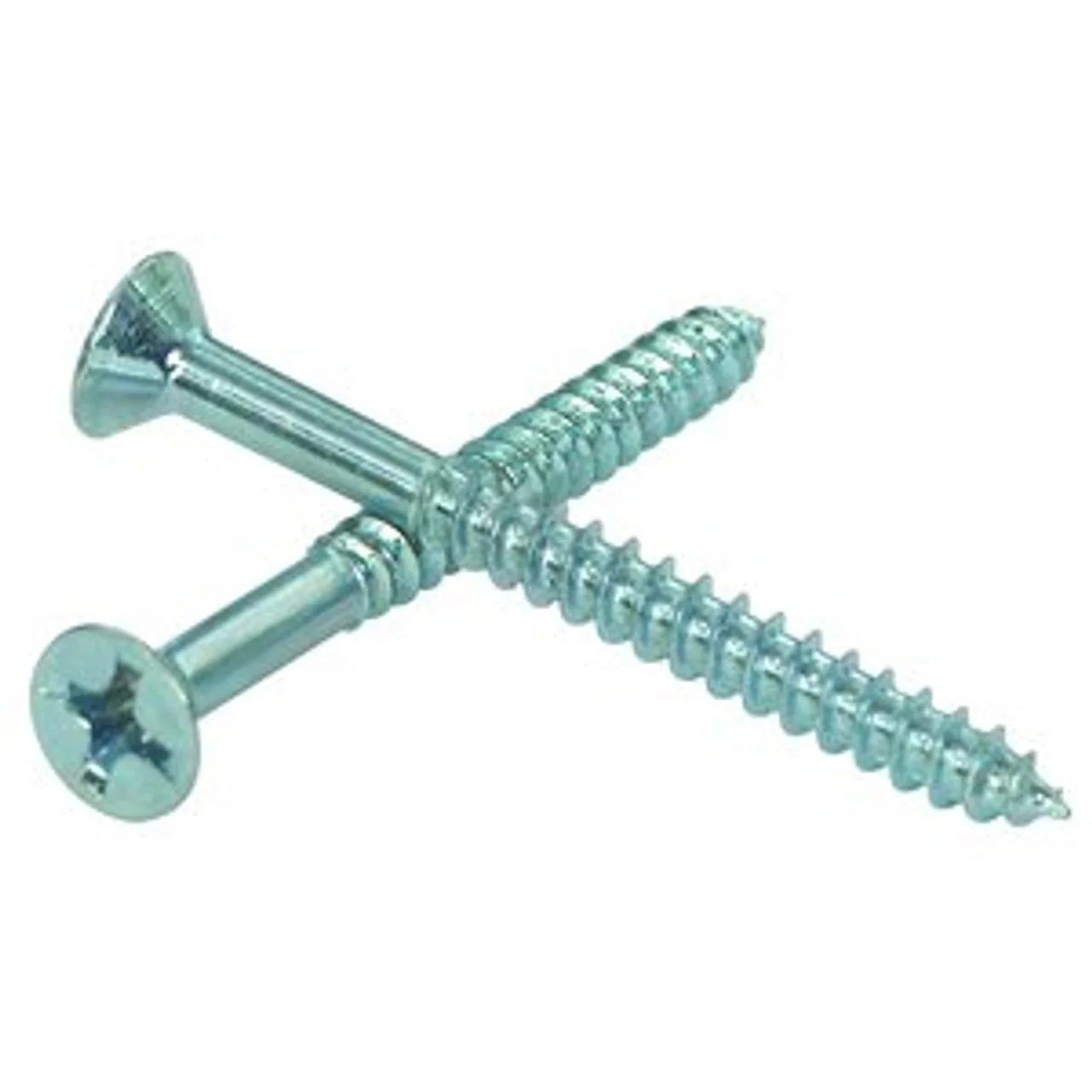 #12 x 1″ Phillips Flat Head Wood Screw Zinc (100/Pkg.)