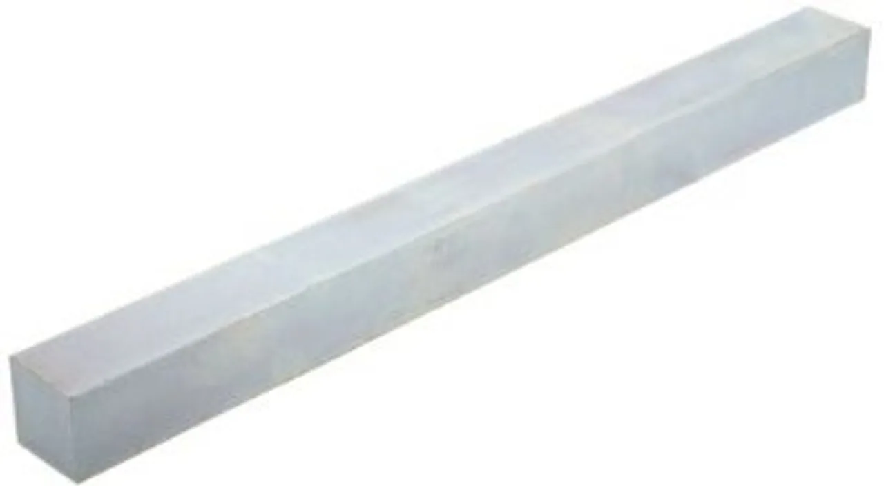 1/4″ x 1′ Steel Square Keystock Zinc (10/Bulk Pkg.)