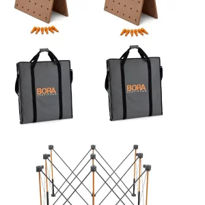 Bora Portamate Centipede 4′ x 4′ Unit with Table Top 2pk and Carry Bag 2pk Bundle
