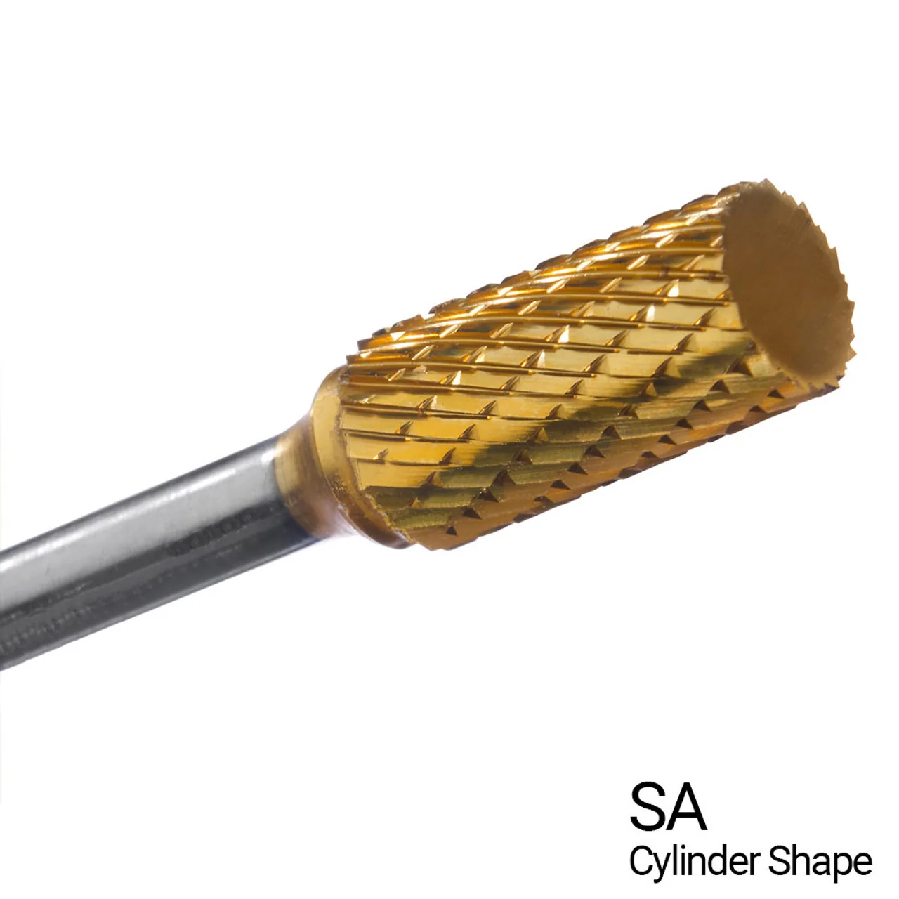 1″ X 1″ Cylinder Shape Double Cut TiN Coated Carbide Burs SA9 (Qty. 1)