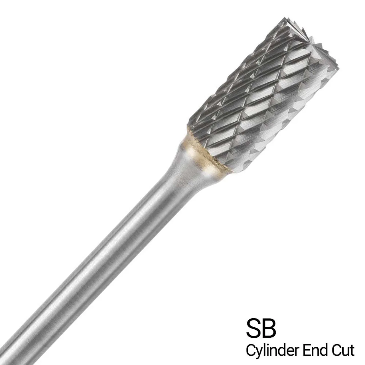 1/4″ X 3/16″ Double Cut Cylinder End Cut Shape Mini Bur Bit SB51 (Qty. 1)