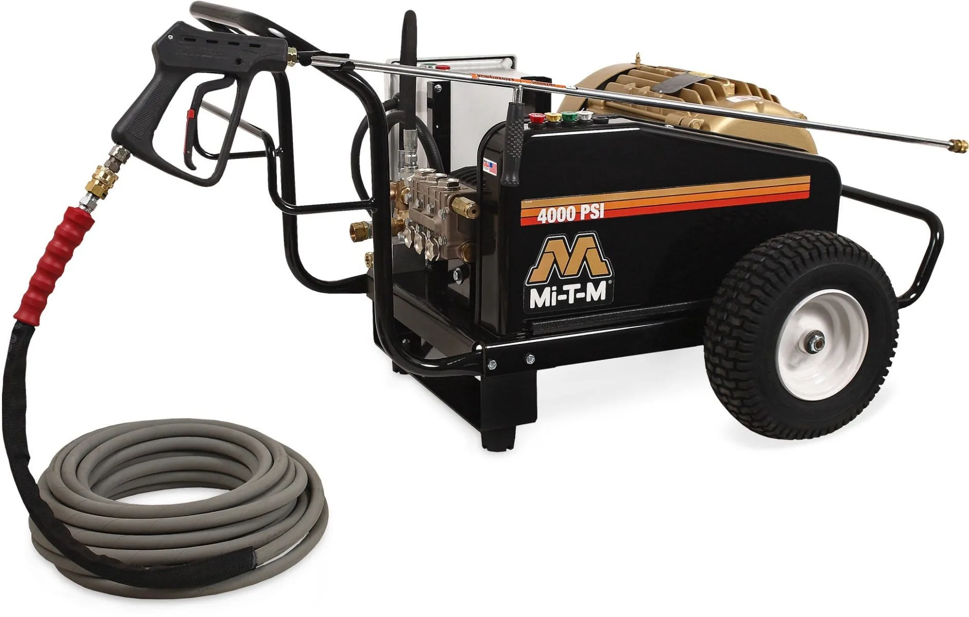 Mi-T-M CW-4004-1ME3 CW Premium Series 4000 PSI Electric Belt Drive Cold Water Pressure Washer
