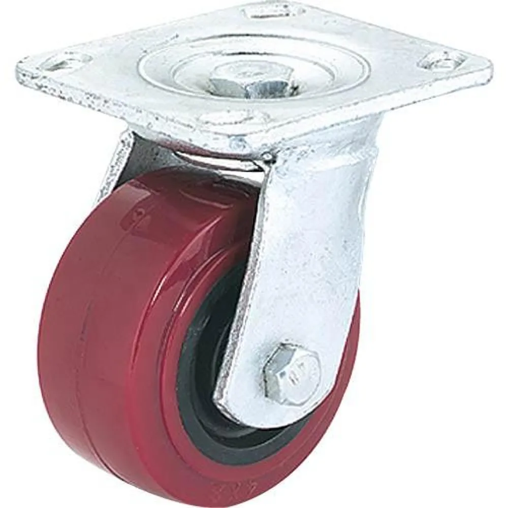 Woodstock Steelex 5″ Polyurethane Swivel Caster, Plate Mount D2575