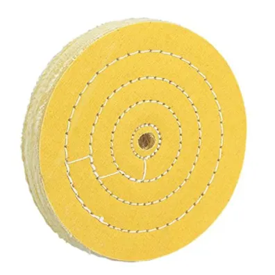 Woodstock Tools 6″ x 50 Ply x 5/8″ Loose Muslin Hard Buffing Wheel, 4000 RPM