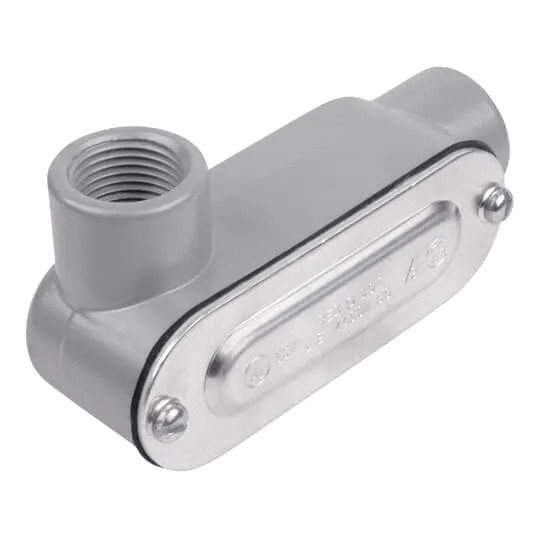 DALL-4-CG Red Dot A Series Type LL Conduit Body With Cover, Gasket, 1-1/4 in Hub, 32 cu-in Capacity, Die Cast Aluminum