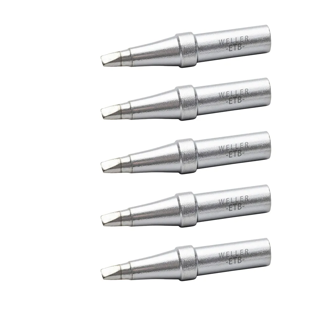 Genuine Weller (ETB-5) WE1010 Soldering Tip Set, Screwdriver, 0.093″ / 2.4 mm, 5 Pieces