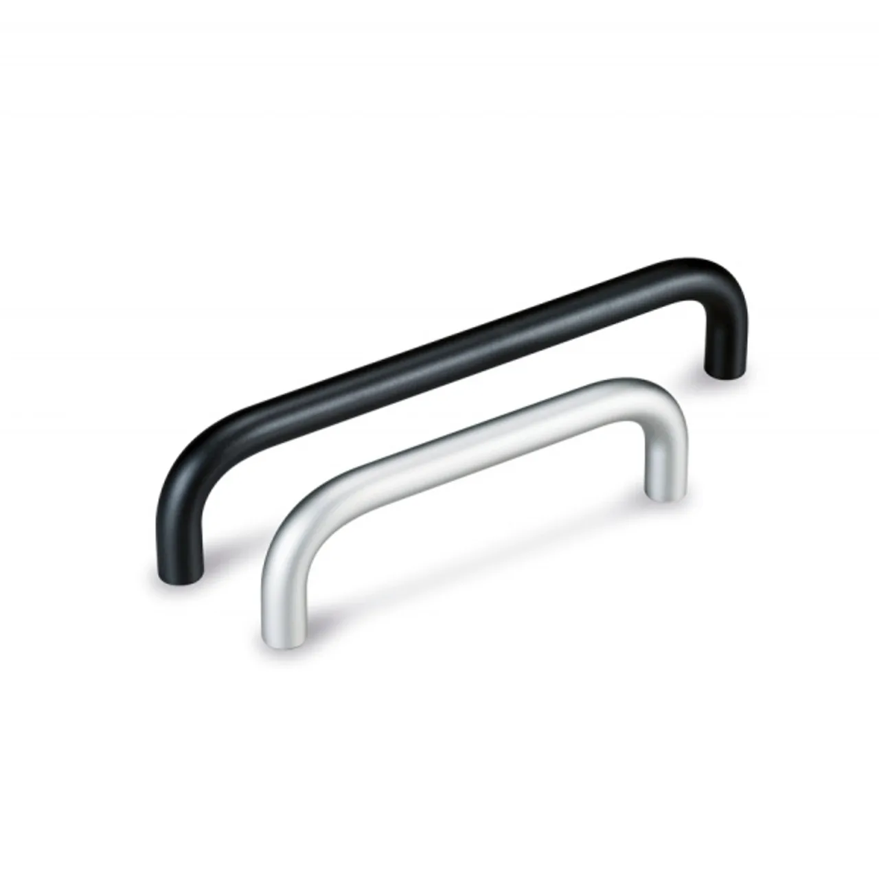 Round Handles, Aluminum, 1/4″ D, #6-32 Thread, 1-1/8″ Length, 1″ Leg Height (15/Pkg.)