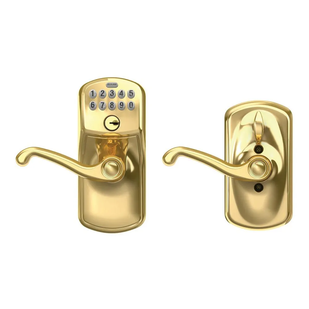 Schlage FE595 – Keypad Entry with Flex-Lock Plymouth Housing Flair Lever