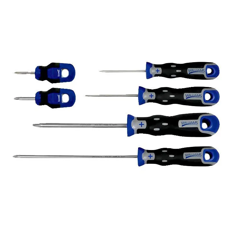 #1 – #3 Williams SuperTorque Phillips Screwdriver Set 6 Pcs – JHWSPRS-6P