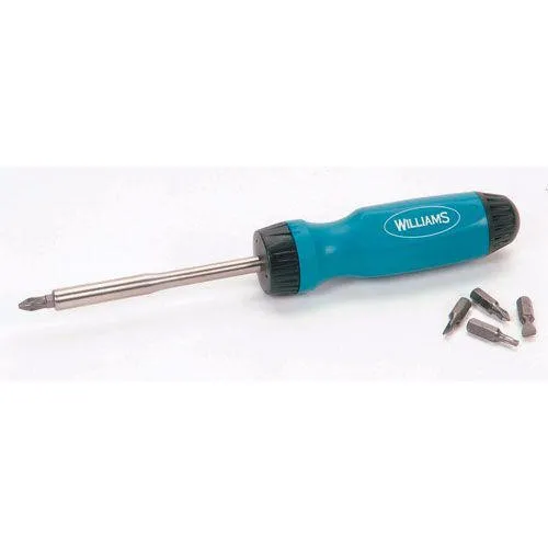9″ Williams Ratcheting Screwdriver Comfort Grip Handle – WRS-1