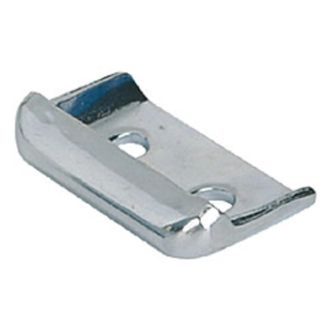 Kipp Clamp for Adjustable Latch, Screw-on Holes Visible, Grooved Top, Stainless Steel, Style A (Qty. 1), K0048.9163282