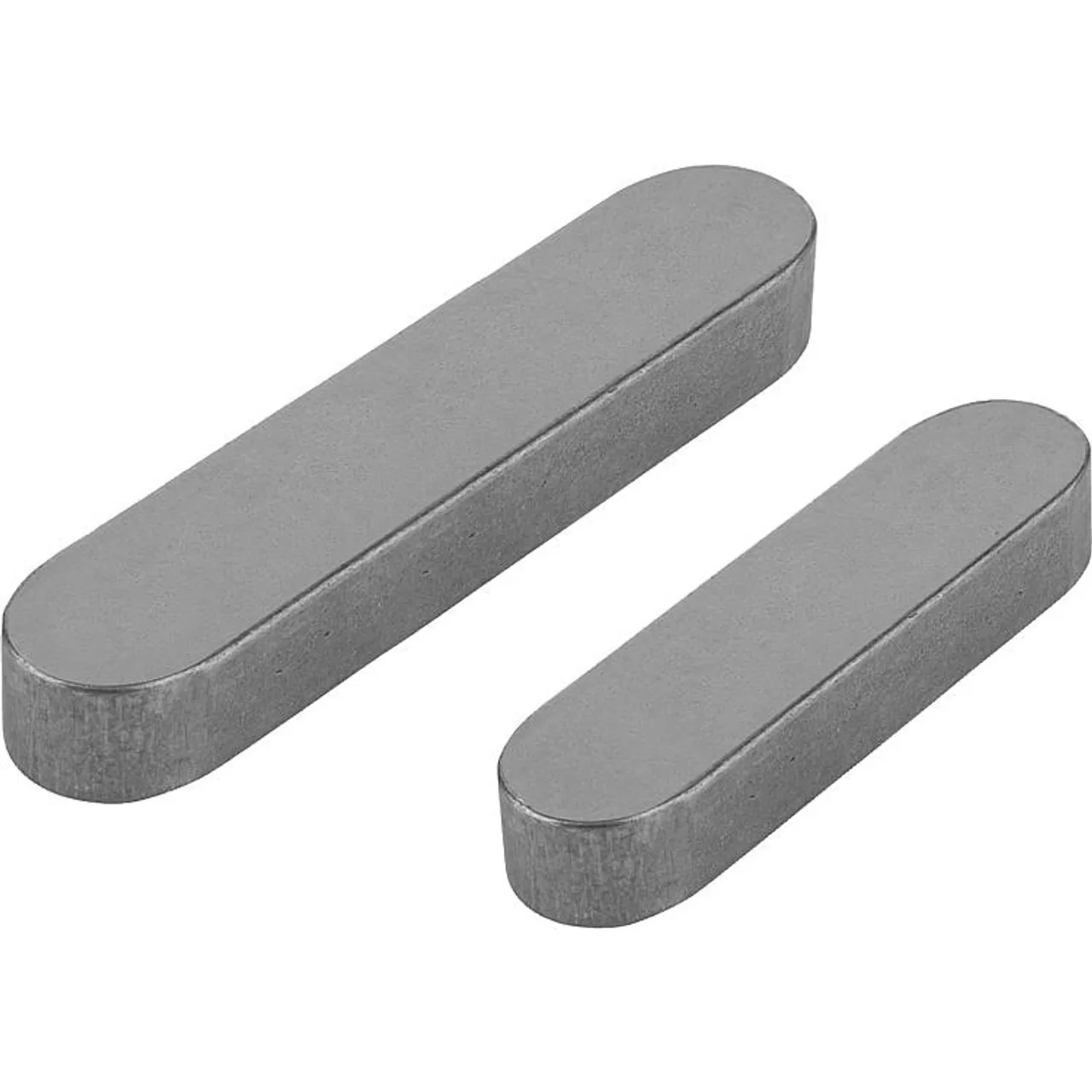 Kipp Parallel Key DIN 6885, Style A, B=6, L=25, H=6, Steel, (10/Pkg.), K0696.06X25