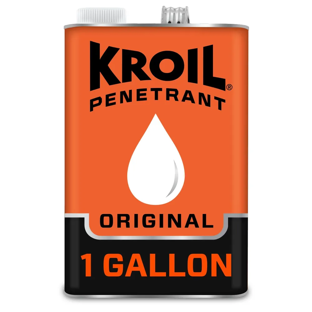 Kroil Original Penetrating Oil (KL011), Penetrant for Rusted Bolts, Metal, Hinges, Chains, Moving Parts – Rust, Corrosion Inhibitor (Liquid-1 Gallon Can-Single)