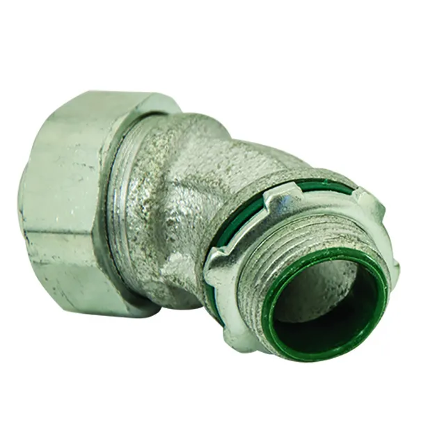 1-1/4″ Screw On Liquid Tight 45 Degree- Insulated Throat