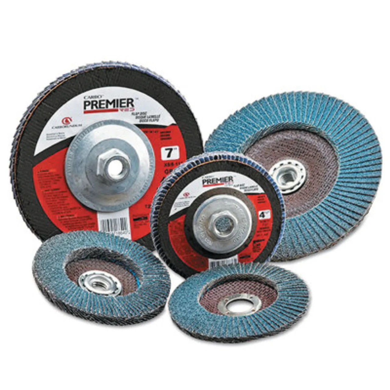 Carborundum Premier Red Zirconia Alumina Type 29 Fat Boy Flap Discs,4 1/2″,60 Grit,5/8 Arbor, 1 EA, #5539570540