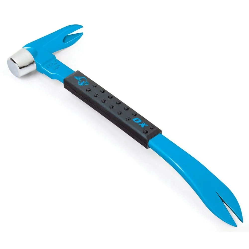 Ox Tools 10 Inch Length Forged Steel Head Pro Claw Bar with Non-Slip Handle