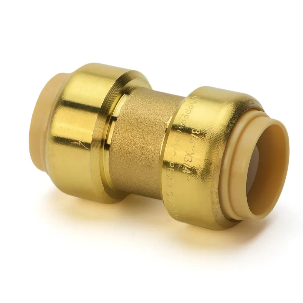 3/4″ Push to Connect Straight Coupling for Copper, PVC, PEX, PE-RT and HDPE Pipe -5 Pack
