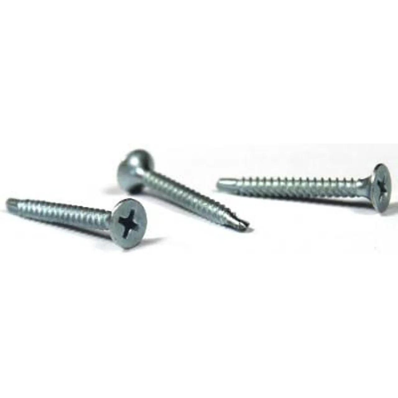 Simpson Strong-Tie #10 x 3-1/2″ Self-Drilling Screws, Square Drive, Bugle Head, 410 Stainless Steel (100/Pkg) #F10T350BDC