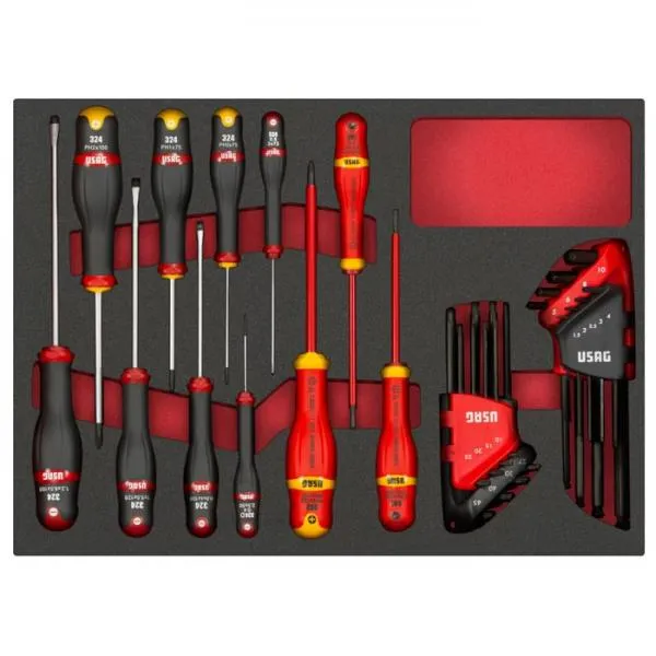 USAG U50031049 – Assortment with screwdrivers and keys (28 pcs.)