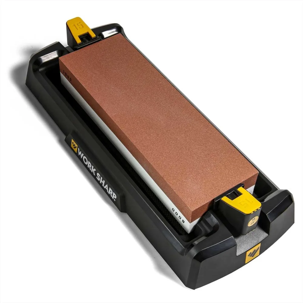 Work Sharp Knife Sharpener Angle Guided Dual-Grit Benchtop Whetstone