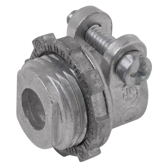 XC-278A Steel City Conduit Connector, 3-1/2 in Trade, 3.2 to 4.03 in Cable Openings, Die Cast Zinc
