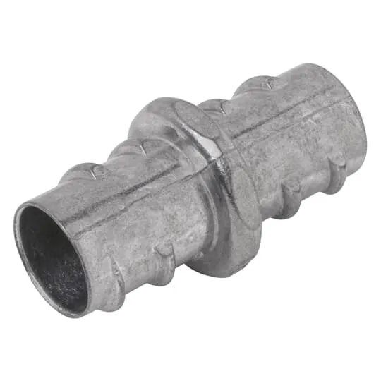 XK-244 Steel City Screw-In Coupling, 1-1/4 in, For Use With Armored Cables/FMC, Die Cast Zinc
