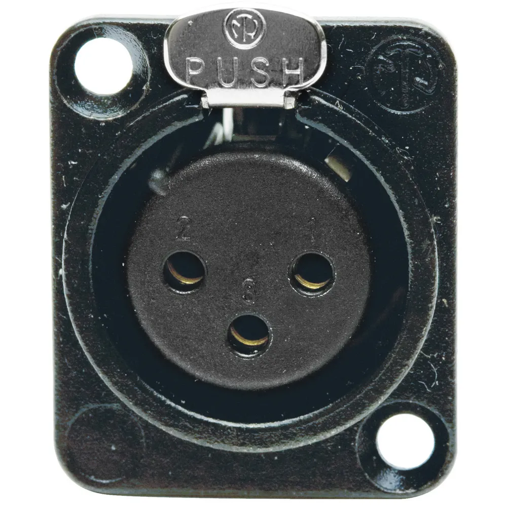 XLRST10 3-Pole D-Style Locking XLR Standard Pro-AV Connector, Screw Terminal Connector